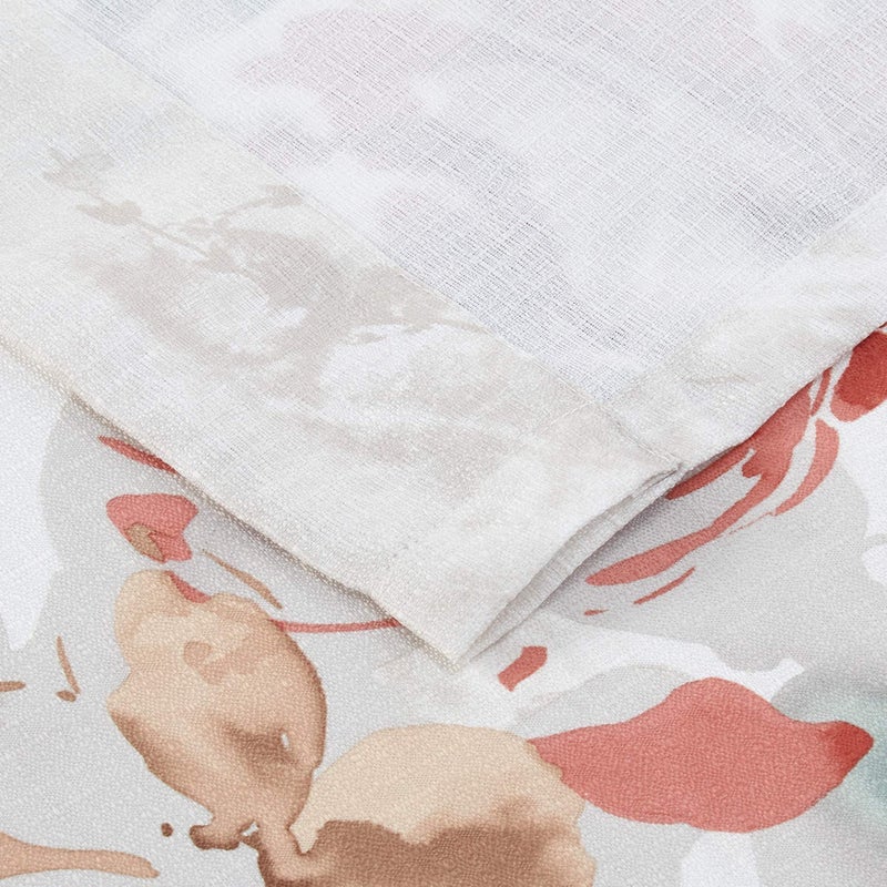 CHF Watercolor Floral Curtain Panel, 84", Spice - Image 2